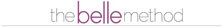 The Belle Method logo the belle method